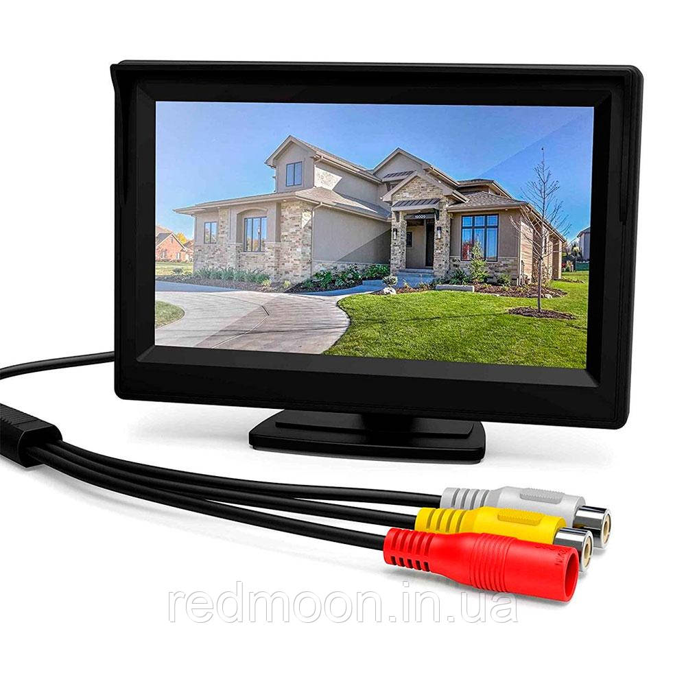 Автомобільний монітор LCD TFT 4,3" для двох камер / Дисплей в авто