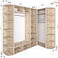 Шафа купе кутова (180х60х240 / 120х60х240) Фенікс, фото 2