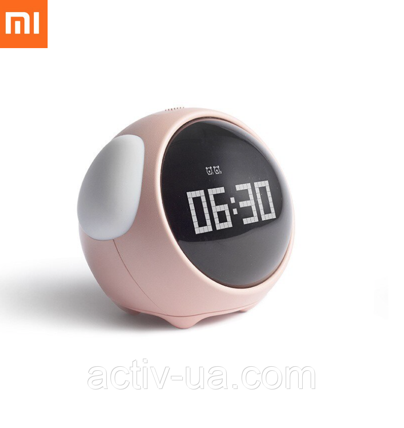 Будильник нічник Xiaomi Emoji Alarm Clock V1.0, п'ять мелодій, три анімації (очі, серце й «головокруглення»)
