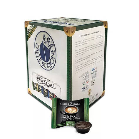 Кава в капсулах Caffe Borbone Don Carlo Miscela Deca, 50 капсул Lavazza A Modo Mio, фото 1