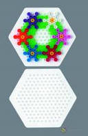 Поле для термомозаики ( подложка ) Малый шестиугольник от 5-ти лет (Дания) Hama 223