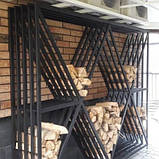 Дровниця металева / Стелаж для зберігання дров / Дровник, фото 3