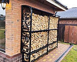 Дровниця металева / Стелаж для зберігання дров / Дровник, фото 4