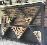 Дровниця металева / Стелаж для зберігання дров / Дровник, фото 2