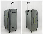 Чемодан дорожній 3 в 1 трійка 71*50 см на колесах в різних кольорах Cans Сірий, фото 6