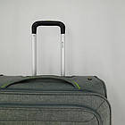 Чемодан дорожній 3 в 1 трійка 71*50 см на колесах в різних кольорах Cans Сірий, фото 8