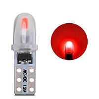 Светодиодная лампа в приборную панель Т5 Т5 (W1,2W W2x2,6d) 2 SMD 3014 12V Красная
