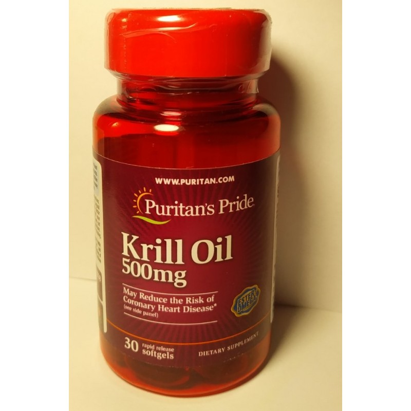 Масло кріля Red Krill Oil 500 mg (86 mg Active Omega-3) 30 Softgels