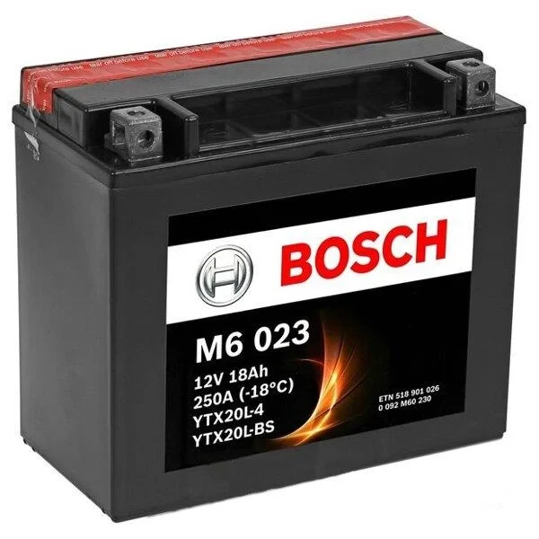 Акумулятор для квадроциклів Can-Am BOSCH 175X87X155 0092M60230, 1176053, YTX20L-BS