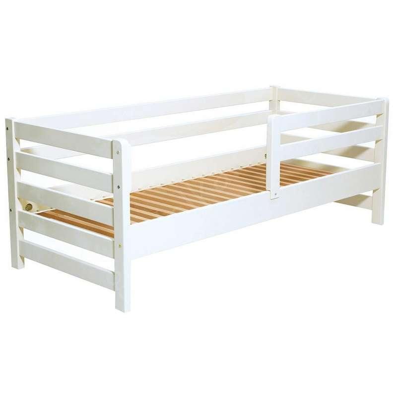 Дитяче ліжко з дерева AURORA (із бука) (фарбоване біле)