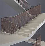 Захисна сітка від дітей на сходи, балкон Коричнева 200*78 см., фото 2