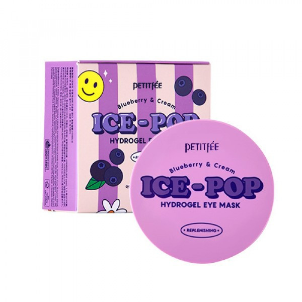 Гідрогелеві патчі з лохиною PETITFEE Blueberry & Cream Ice-Pop Hydrogel Eye Mask 60шт