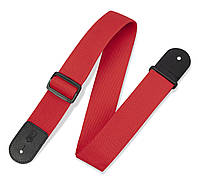 Ремень для гитары LEVY'S M8POLY-RED CLASSICS SERIES POLYPROPYLENE GUITAR STRAP (RED)