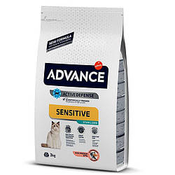 Advance Sterilized Salmon Sensitive корм для стерилізованих кішок з чутливим травленням 3 кг