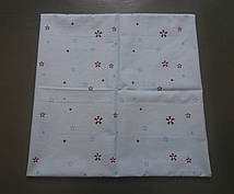 Наволочка бязь 50х50, принт: Сніжинки