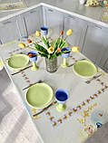 Скатертина Великодня Limaso 140 х 140 см. оксамитова, фото 4