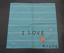 Наволочка бязь 50х50, принт: Собачки