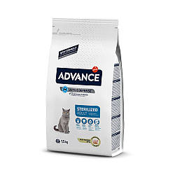 Advance (Едванс) Cat Sterilized корм для стерилізованих кішок c індичкою 1.5 кг