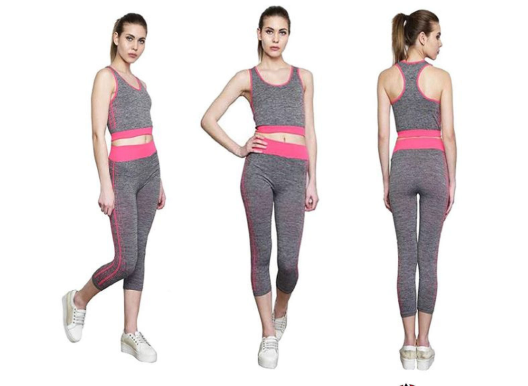 Костюм стягуючий для йоги, фітнесу та бігу YOGA WEAR A SUIT SLIMMING жіночий костюм для спорту стягуючий BVR-006