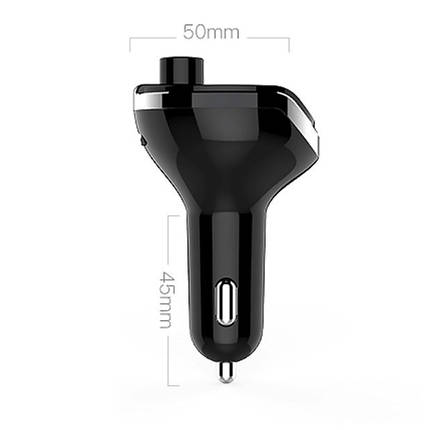 Трансмітер для авто FM MOD-T20, USB, MicroSD. Колір чорний, фото 2