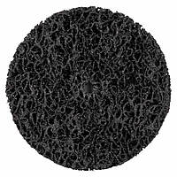 Круг зачисний з нетканого абразиву (корал) Ø100мм без тримача чорний м'який SIGMA (9175821)