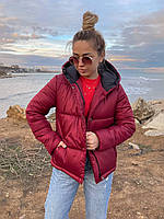 Демисезонная женская Куртка бомбер Цвет бордо черный хаки фисташка Размеры 42-44 44-46 48-50 52-54