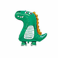 Фольгированный шар большая фигура Динозавр зеленый 52х76см Китай
