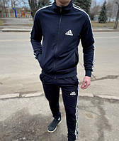 Костюм мужской ( тонкий) темно- синий спортивный, спортивный костюм adidas мужской без капюшона весна / осень