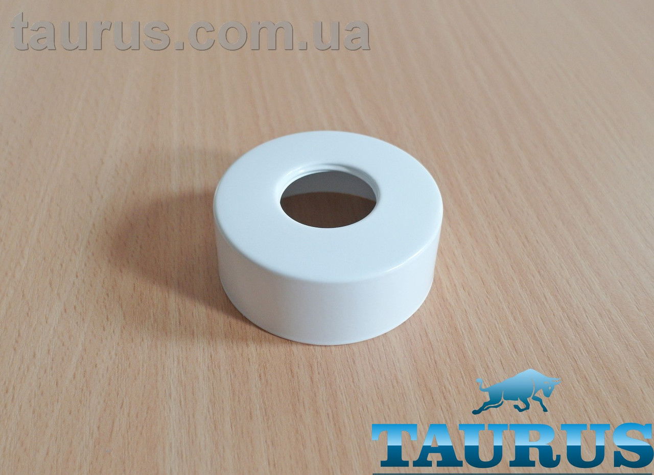 Білий високий декоративний фланець ThermoPulse White D60 / висота 25 мм під внутрішній розмір 3/4" (d26)