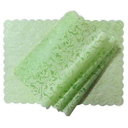 Набір серветок Flowers №3 на полички в холодильник 4 шт 30х50 см салатовий, фото 1