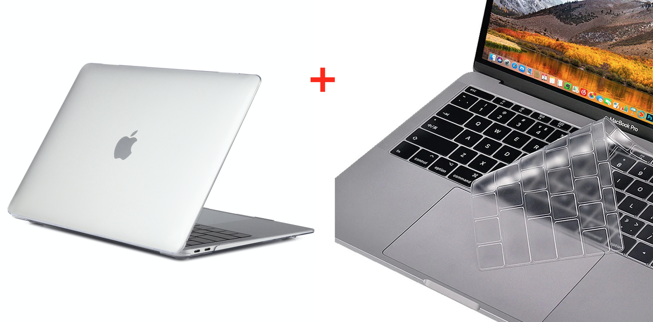 Чохол пластикова накладка для макбука Apple Macbook Air M1 13,3" (A1932/A2179/А2337) — прозорий + подарунок