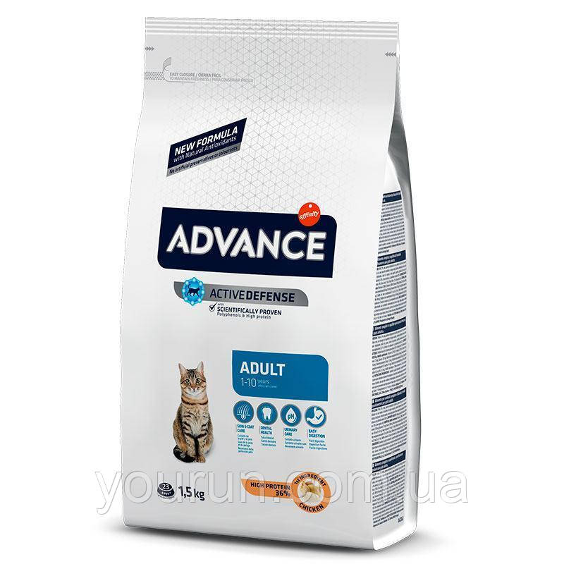 Advance (Едванс) Cat Chicken & Rice корм дорослих для котів, з куркою 1.5 кг