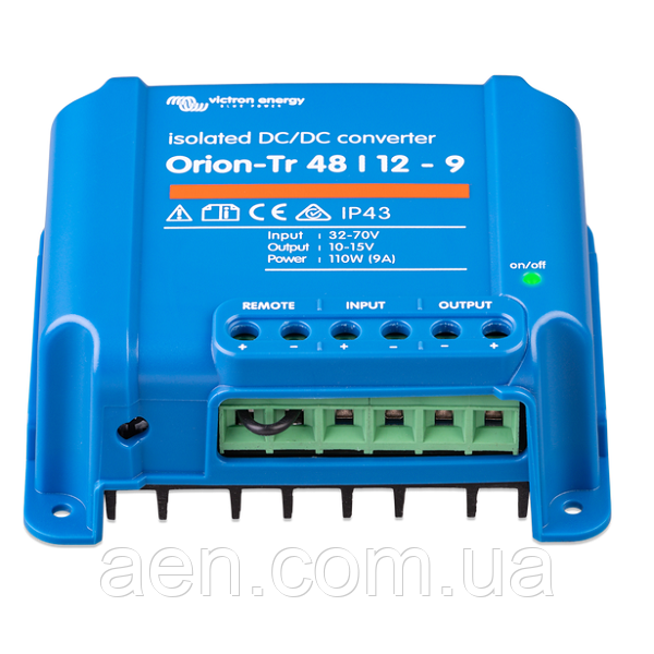 Перетворювач постійного струму Orion-Tr 48/12-9A (110 W) Isolated DC-DC converter, фото 1
