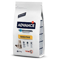 Advance (Едванс) Cat Salmon Sensitive корм для кішок з чутливим травленням, з лососем 1.5 кг
