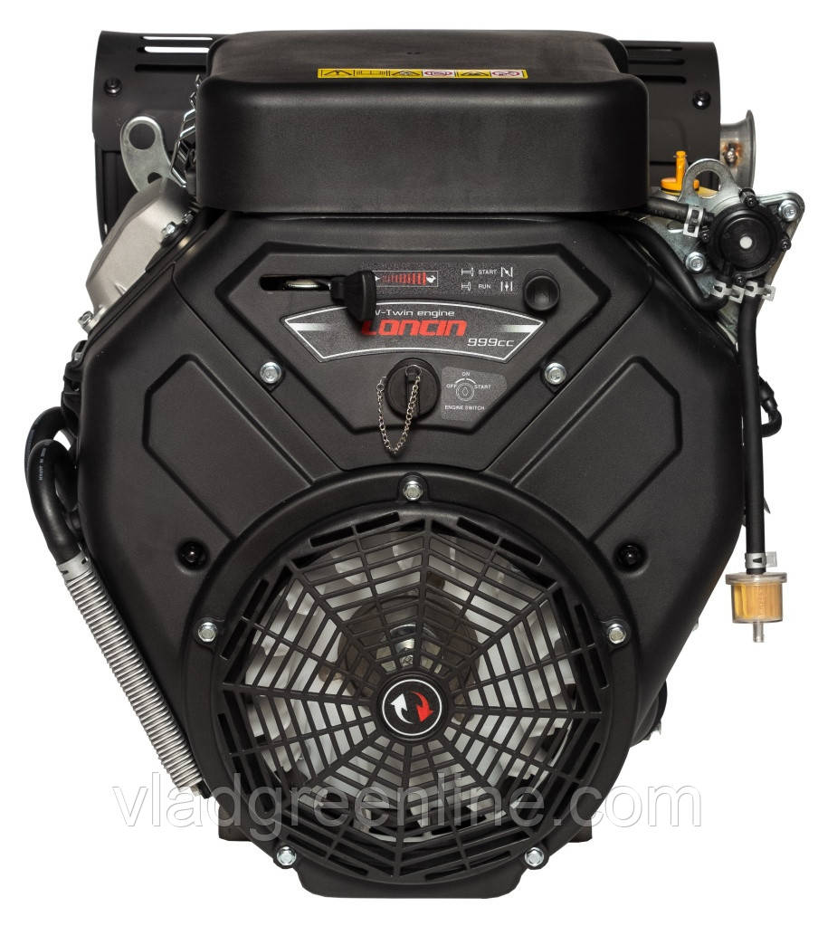Двигун бензиновий Loncin LC2V90FD (35 к. с., ел.стартер, шпонка 36 мм, євро 5)