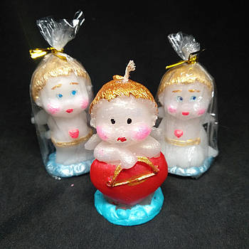 Свічки до Дня Святого Валентина ангелочки купідони