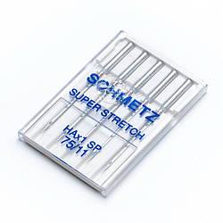 Набір голок для побутових швейних машин SCHMETZ SUPER STRETCH HA*1 SP №75/11