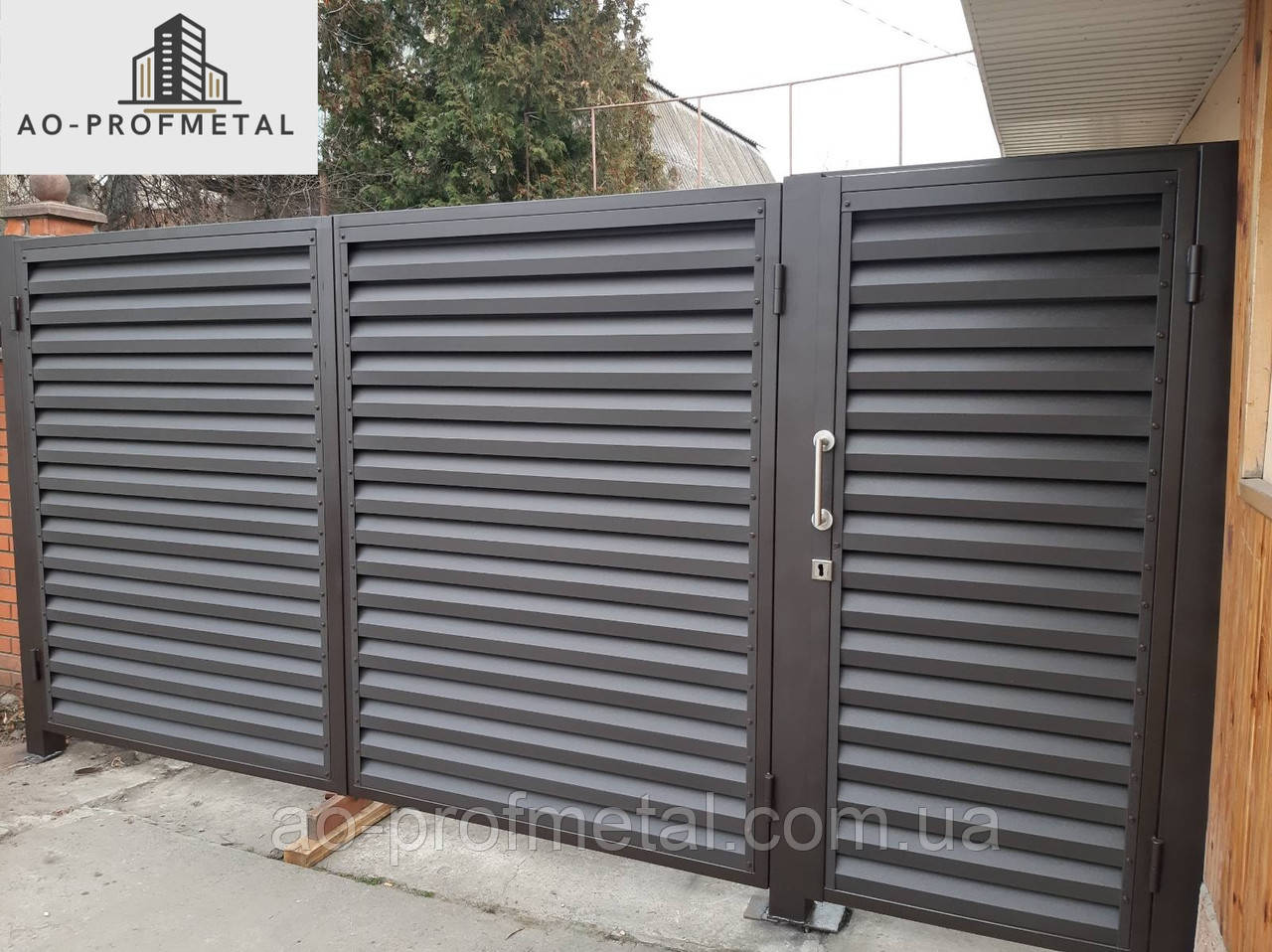 Забор жалюзи из профнастила., фото 1
