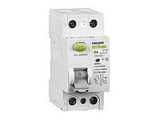 Диференційний вимикач (ПЗВ) Noark 40А 10кА 2P 30mA тип AC Ex9CL-H 108160