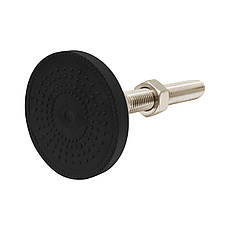 Шарнирная регулируемая виброгасящая опора SRO-M16x95-D80, станочная ...