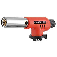 Пальник газовий з п'єзопідпалом Carlife, сопло: Ø - 19мм, довж. - 68 мм, керам. захист (10/100 шт.)