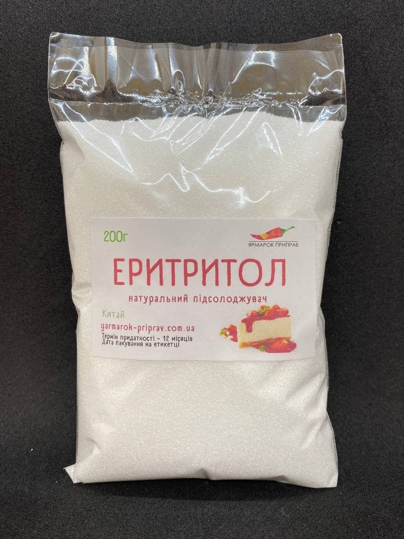 Эритритол (сахарозаменитель), 200г, цена 180 грн — Prom.ua (ID#1586176377)
