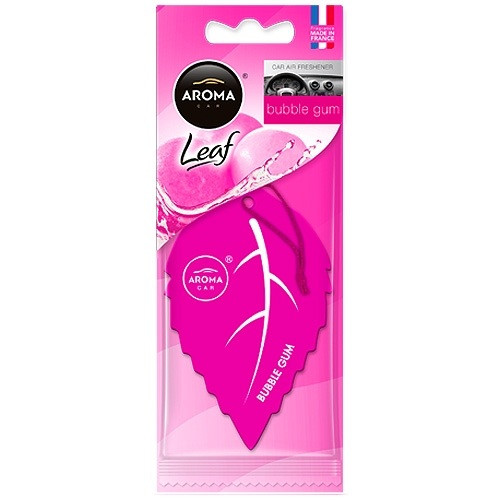 Ароматизатор на дзеркало Aroma Car Leaf 3D — BUBBLE GUM (14 шт.)