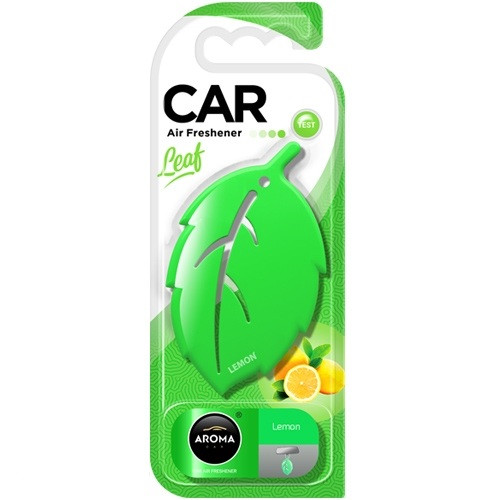 Ароматизатор на дзеркало Aroma Car Leaf 3D — LEMON (14 шт.)