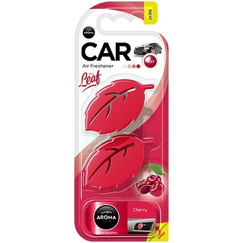 Ароматизатор на дефлектор Aroma Car Leaf 3D Mini — CHERRY (10 шт.), фото 1