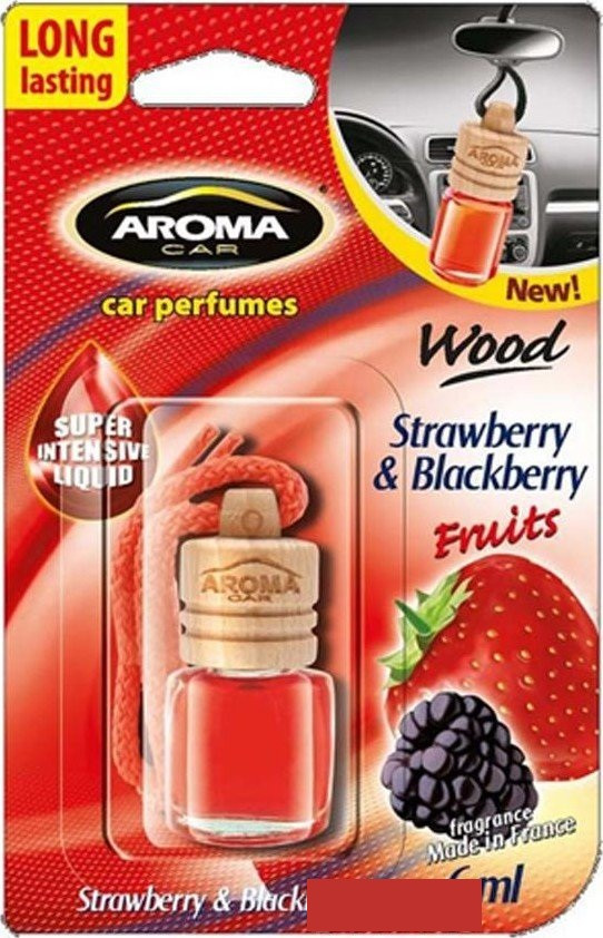 Ароматизатор Aroma Car Wood 4,5m — STRAWBERRY (50 шт.)