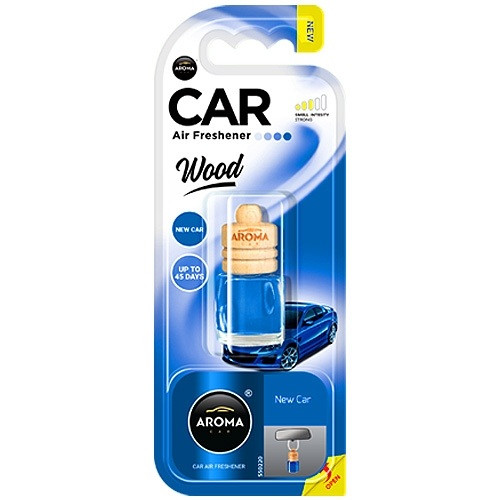 Ароматизатор Aroma Car Wood 6ml - NEW CAR (24шт.)