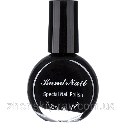 Лак для стемпінгу чорний, 10 мл