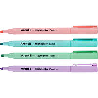Набір маркерів текстових 4шт Axent Pastel 2-4мм