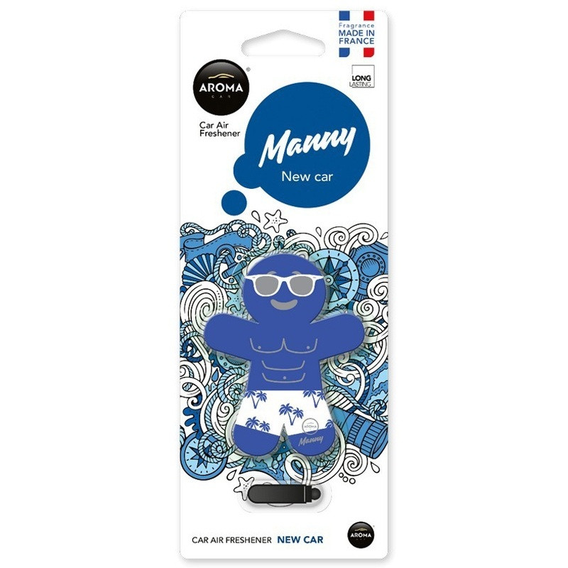 Ароматизатор на дефлектор Aroma Car Manny — NEW CAR (14 шт.), фото 1